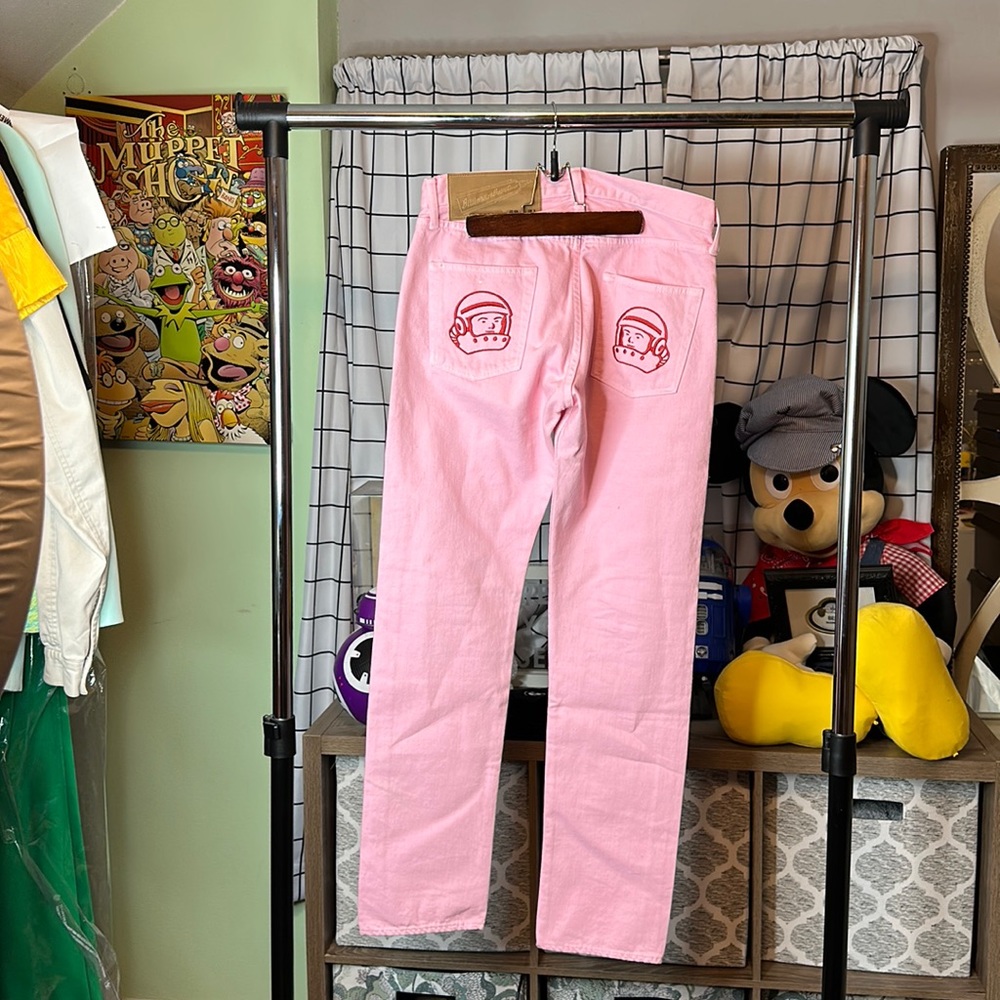 Billionaire Boys Club OG Made In Japan Slim Light Pink Denim Size 29x31